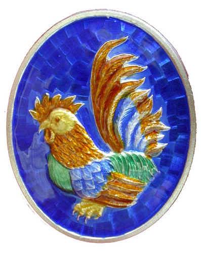 Luang Por Suang has created this edition of special coin amulets in sacred solid silver with a luxurious glaze of 'Ya Rachawadee' enamels.